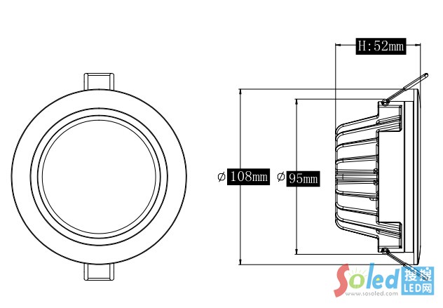 3���ˮLEDͲ���ߴ�